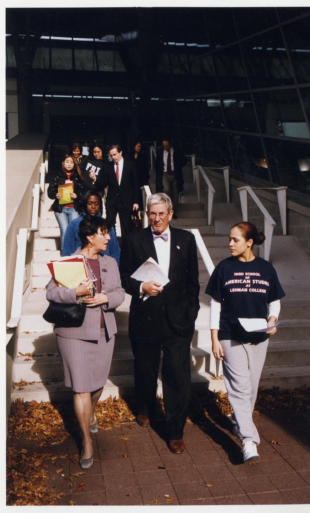 Richard Gilder at the High School of American Studies at Lehman College, a Gilder Lehrman Flagship School
