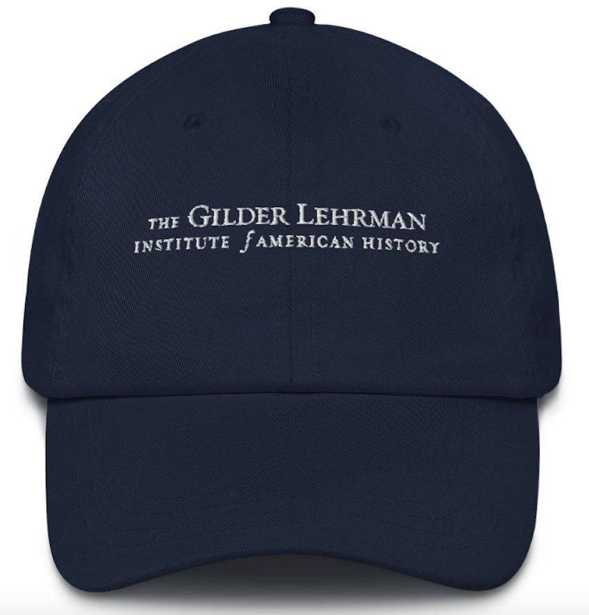 100% chino cotton twill Gilder Lehrman Institute hat