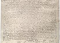 Exact facsimile of the original Declaration of Independence, reproduced in 1823 by William Stone. (Gilder Lehrman Collection) Stone facsimile of the Declaration, created 1823. (GLC00154.02)