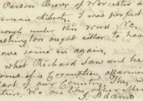 John Adams to Benjamin Rush, November 11, 1807. (Gilder Lehrman Institute) John Adams to Benjamin Rush, November 11, 1807. (GLC00424)
