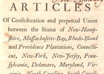 The Articles of Confederation, 1777 (Gilder Lehrman Collection) The Articles of Confederation, 1777 (GLC04759)