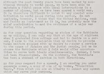Israel Goldstein to John D. Buchanan, September 13, 1967. (Gilder Lehrman Collection) Israel Goldstein to John D. Buchanan, September 13, 1967. (GLC05508.111)