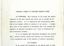 Inaugural Address of President Herbert Hoover, March 4, 1929 (Gilder Lehrman Collection) Inaugural Address of President Herbert Hoover, March 4, 1929 (Gilder Lehrman Col