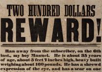 Enoch M. Duley, “Two Hundred Dollars Reward!” broadside, Livingston Co., Kentucky, May 9, 1860. (Gilder Lehrman Collection) Enoch M. Duley, “Two Hundred Dollars Reward!” broadside, KY (GLC06377.01)
