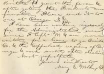 Mary Walker to James Hardie, September 23, 1864 (Gilder Lehrman Collection) Mary Walker to James Hardie, September 23, 1864 (GLC06882)
