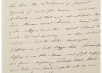 Susan B. Anthony, Statement of the current state of her work for equal rights for women, November 7, 1901. (Gilder Lehrman Collection) Susan B. Anthony, Statement of the current state of her work for equal rights fo