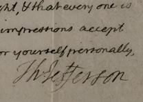 Thomas Jefferson to David Howell, December 15, 1810. (Gilder Lehrman Collection) Thomas Jefferson to David Howell, December 15, 1810. (GLC01027)