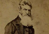 Photograph of an engraving featuring of John Brown.