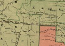 Detail from a Map of the Missouri Compromise Detail from a Map of the Missouri Compromise