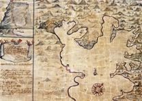 Map of Coral Bay on St. John, 1720, drawn by Anders Sørensen. Danish National Archives, Rentekammeret ("Chamber of Revenue"), archive no. 303, Kort og tegninger ("Maps and drawings") 1600-1920, map no. 337.018. Map of Coral Bay on St. John, 1720, drawn by Anders Sørensen. Danish National Ar