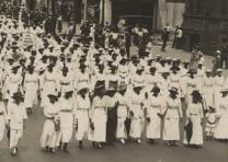The silent protest parade in New York City against the East St. Louis riots, 1917. (Library of Congress, Prints and Photographs Division)