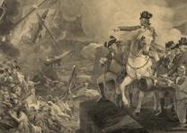 The Siege and Relief of Gibraltar, based on a painting by John Singleton Copley, engraved by William Sharp, 1810. (Library of Congress Prints and Photographs Division)