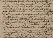 A secret agreement among pirate hunters, signed by Captain William Kidd, 1696. (Gilder Lehrman Collection)