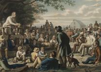 “Stump Speaking,” by George C. Bingham, 1856. (Gilder Lehrman Collection) “Stump Speaking,” by George C. Bingham, 1856. (GLC04075)