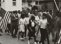 Civil rights march from Selma to Montgomery, Alabama, March 1965. (Library of Congress Prints and Photographs Division)