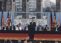 Ronald Reagan at the Berlin Wall, 1987. (Ronald Reagan Library) Ronald Reagan at the Berlin Wall, 1987. (Ronald Reagan Library)