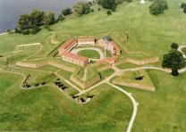 View of Fort McHenry in Baltimore harbor. (National Park Service)