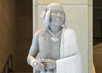 Statue of Po’pay given by New Mexico for display in the National Statuary Hall Collection. (Courtesy of the Architect of the Capitol)