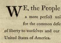 GLC03585, Constitution. Printed Dunlap & Claypoole edition inscribed by Benjamin Franklin to Jonathan Williams, 17 September 178 GLC03585, Constitution. Printed Dunlap & Claypoole edition inscribed by Benjamin