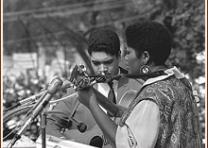 Odetta performs at the Civil Rights March on Washington, DC, August 28, 1963 (National Archives and Records Administration) Odetta performs at the Civil Rights March on Washington, D.C., August 28, 1963 (