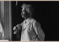 Mark Twain, author of The Adventures of Huckleberry Finn. (Library of Congress Prints and Photographs Division)