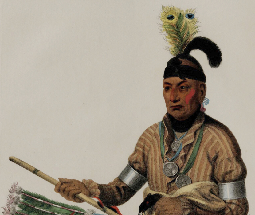 Naw-Kaw, a Winnebago Chief in headdress