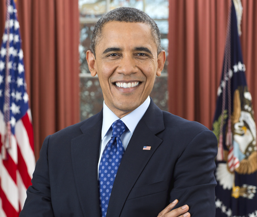 Obama's official portrait.