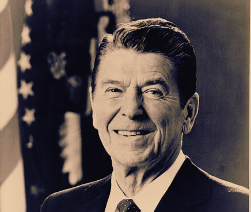 Photo of Ronald Reagan.