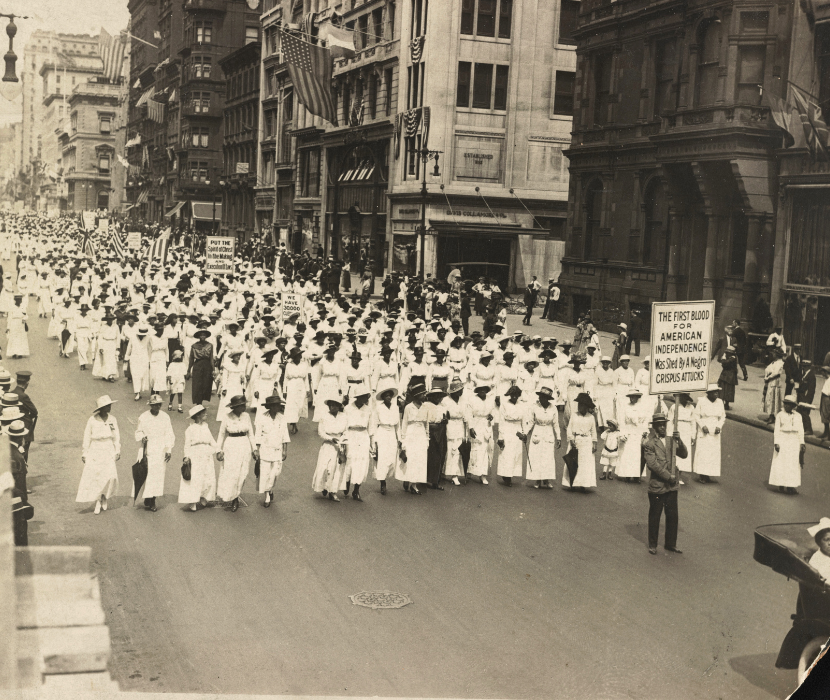 Photo of the Silent Protest in 1917.