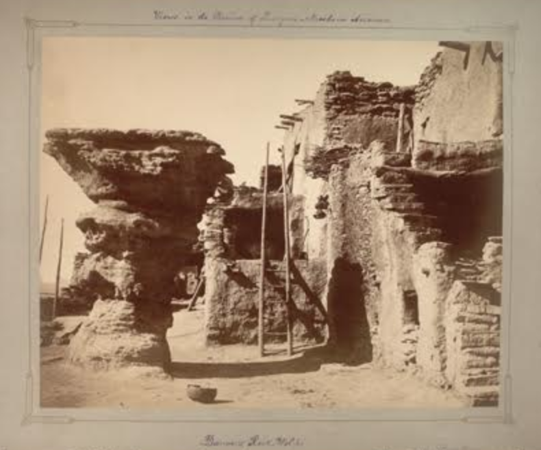 The American West (Nineteenth century photo of abobe structures)