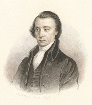 Matthew Thornton, engraving by Henry Bryan Hall, ca. 1868–69 (New York Public Library)