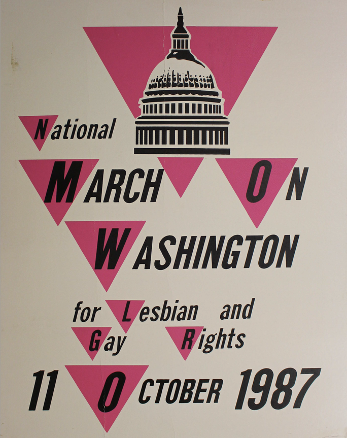 Poster: National March on Washington for Lesbian and Gay Rights, 11 October 1987
