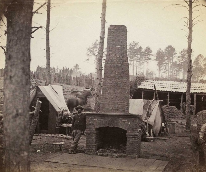 "Winter Camps, Brandy Station," ca. 1864, photograph by Alexander Gardner (Gilder Lehrman Institute, GLC05111.01.0510)