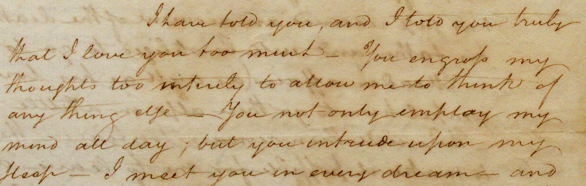 Alexander Hamilton to Elizabeth Schuyler, October 5, 1780  (Gilder Lehrman Institute, GLC00773)