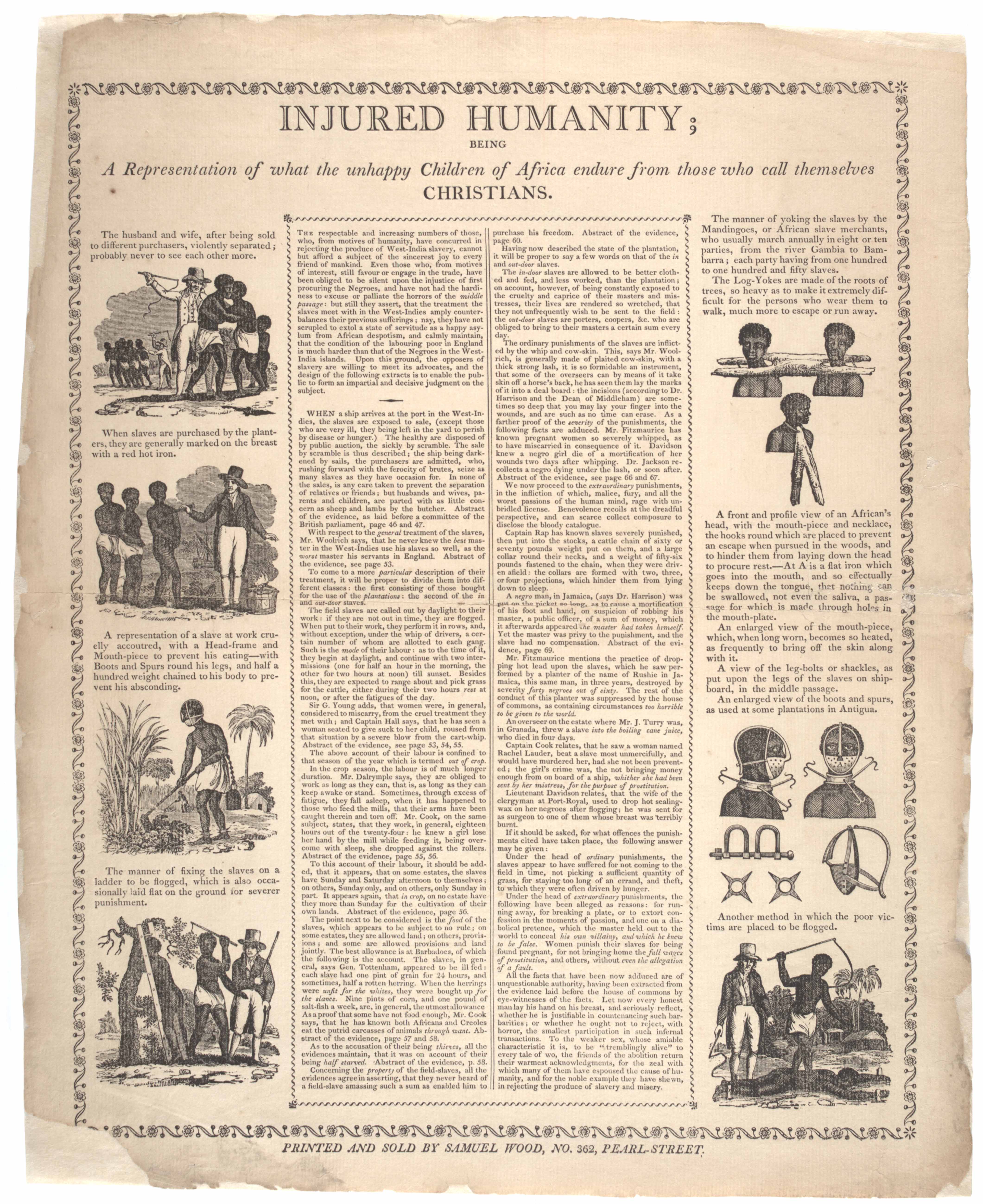 The horrors of slavery, 1805  Gilder Lehrman Institute of