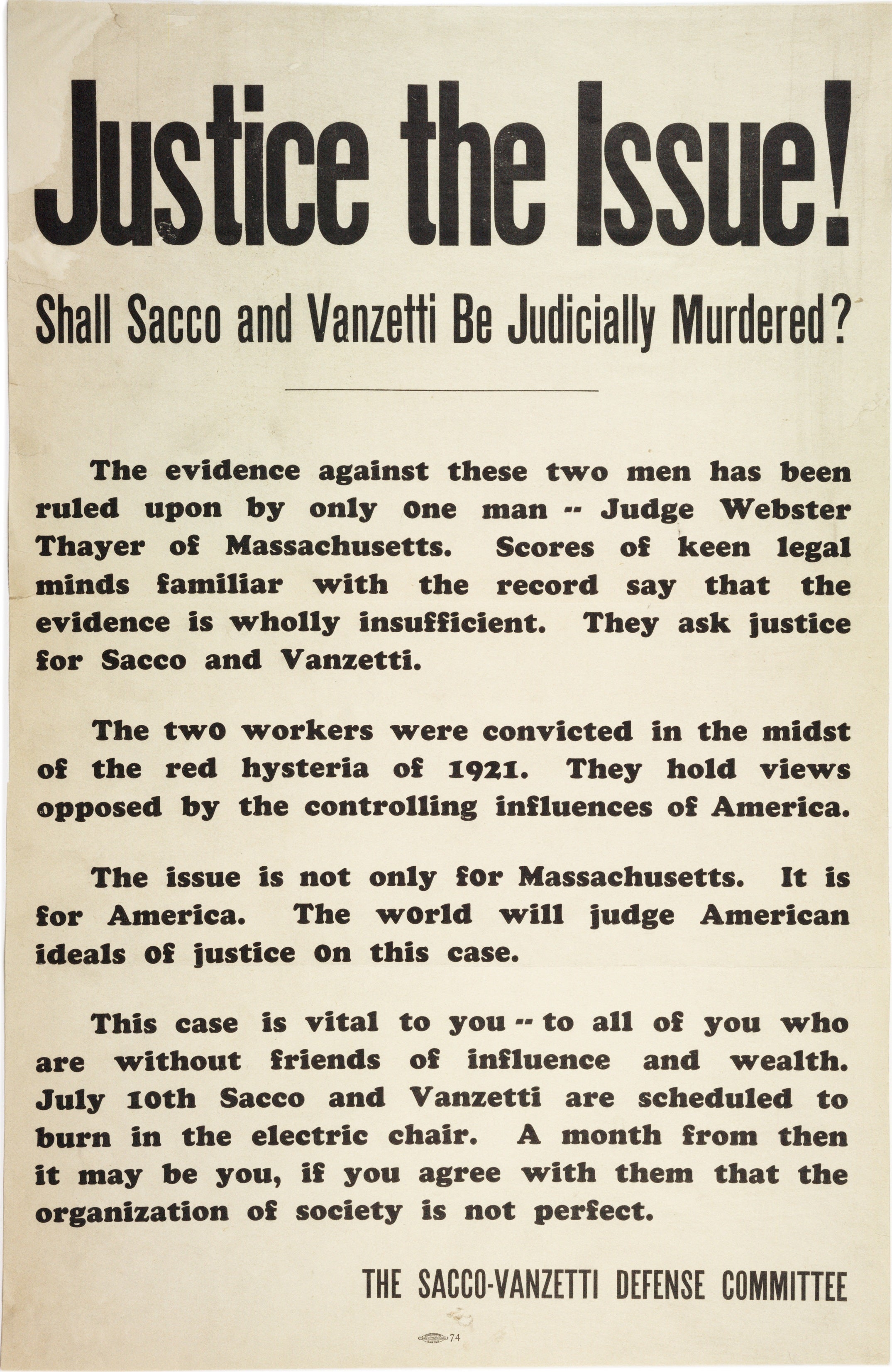 Sacco And Vanzetti Execution