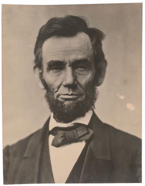 Portrait of Abraham Lincoln by Alexander Gardner, 1863. (The Gilder Lehrman Coll