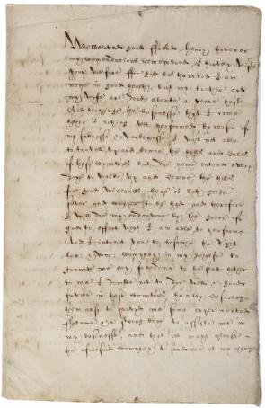 Sebastian Brandt to Henry Hovener, January 13, 1622. (The Gilder Lehrman Institute, GLC00708)