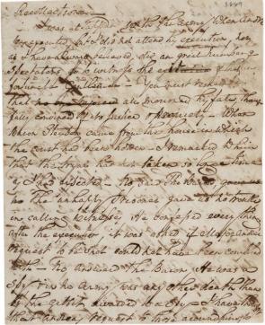 William North’s Recollection, September 18, 1823 (GLC02541.02)