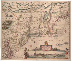Novi Belgi Novaeque Angliae [New Netherland and New England], 1682.