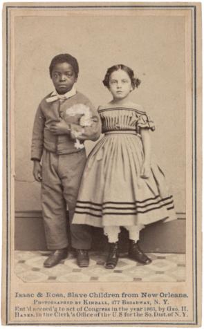 Issac & Rosa, Two young slave children, 1863 (GLC05111.02.1051)