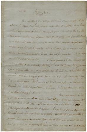 Lucy Knox to Henry Knox, May 1777. (GLC05895)