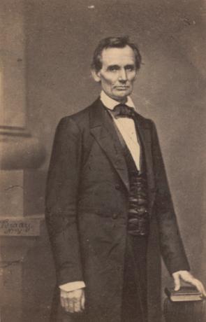 Abraham Lincoln, photographed by Mathew Brady, February 27, 1860. (GLC05136.01)