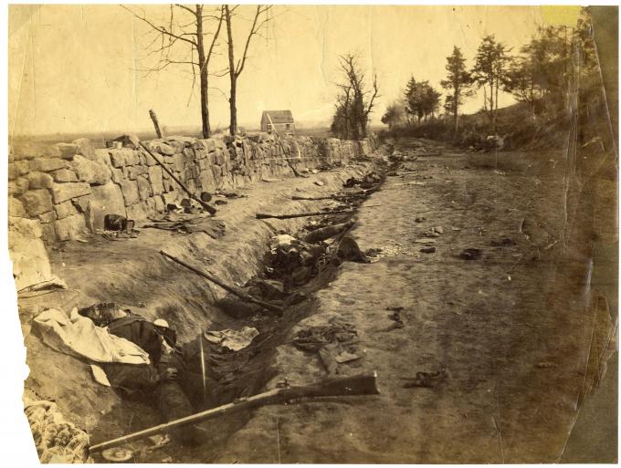 The Sunken Road, May 2, 1863, Fredericksburg, Va. (Gilder Lehrman Collection)