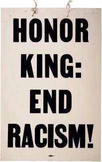 Allied Printing (fl. 1968) Honor King, End Racism (Gilder Lehrman Institute, GLC06125)