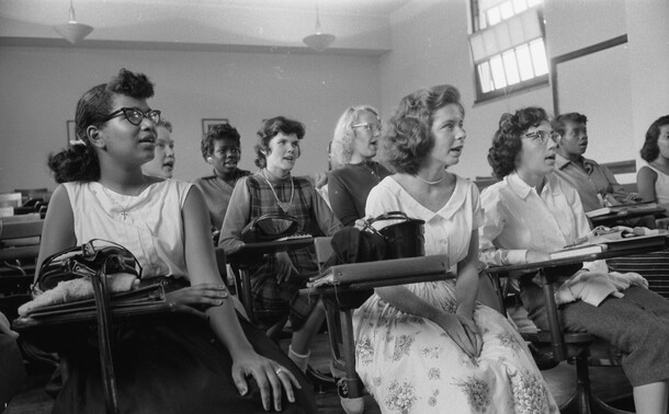 Integrated classroom at Anacostia High School, Washington, D.C.