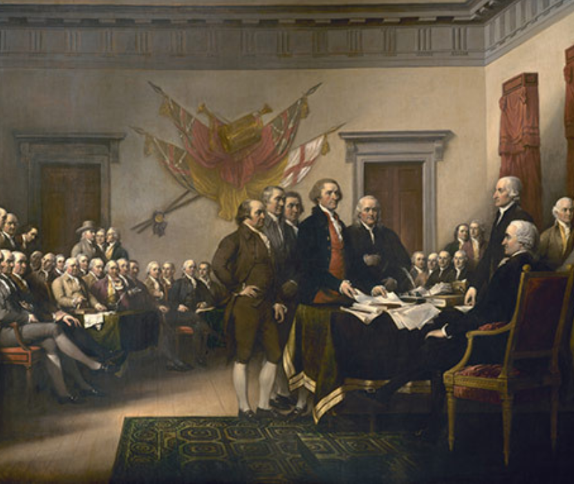 John Trumble's 1826 painting "Declaration of Independence" depicting Continental Congress