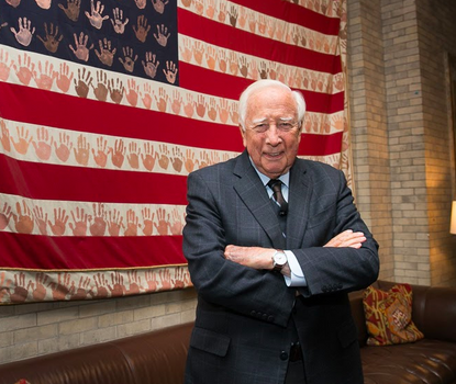 Author David McCullough at Trinity School in Manhattan, October 15, 2019