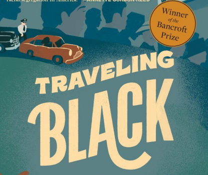 Book cover with graphic of car being pulled over