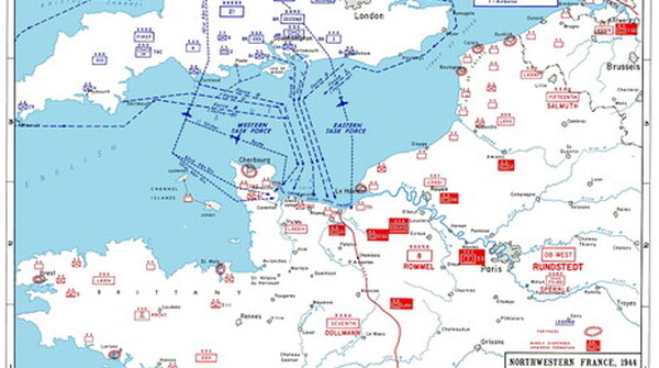 Battle plans for the Normandy Invasion